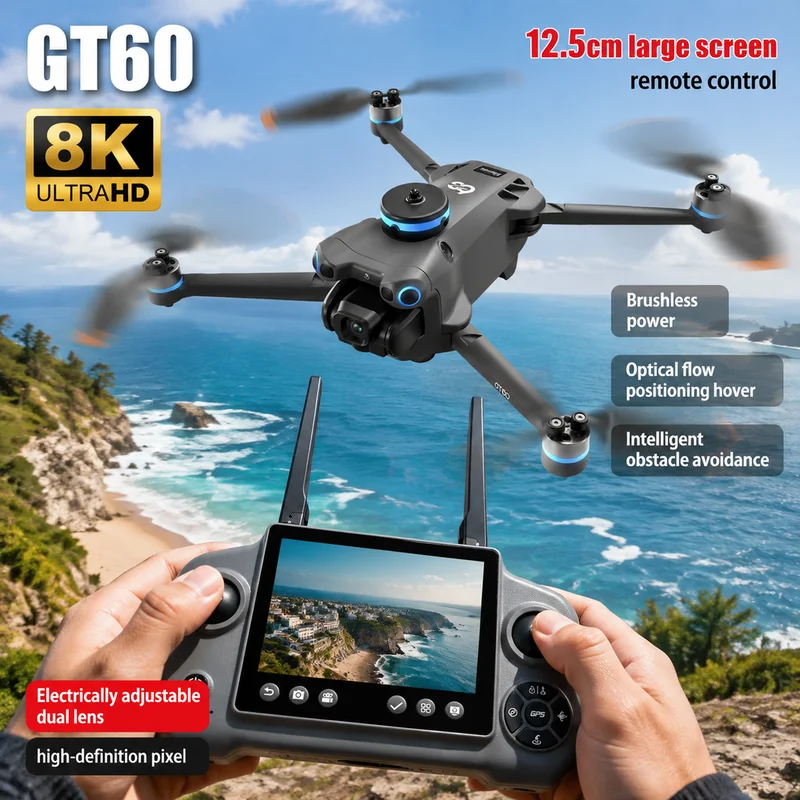 Home Cinema Hd - NEW GT60 Mini Drone Dual Cameras