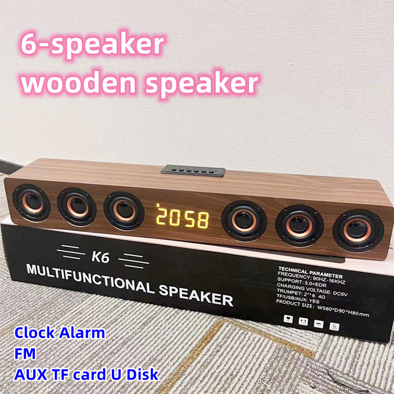 Home Cinema Lg - 6 Speakers Wooden Bluetooth Speaker Sound