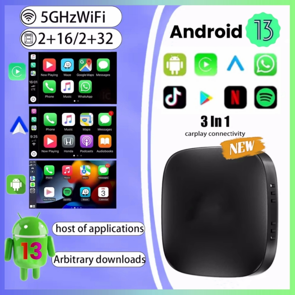 Home Cinema Youtube - Android 13 CarPlay TV Box Wireless
