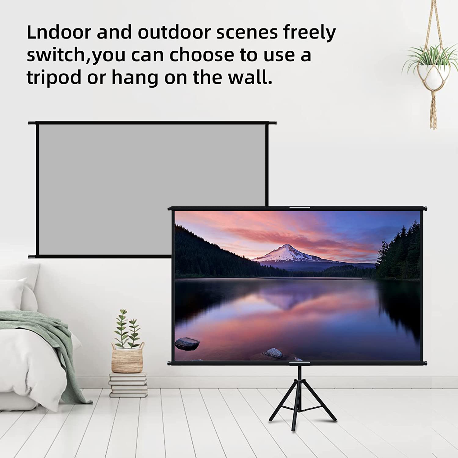 VEIDADZ Projector Screen With  - Home Cinema Screen recension och pris