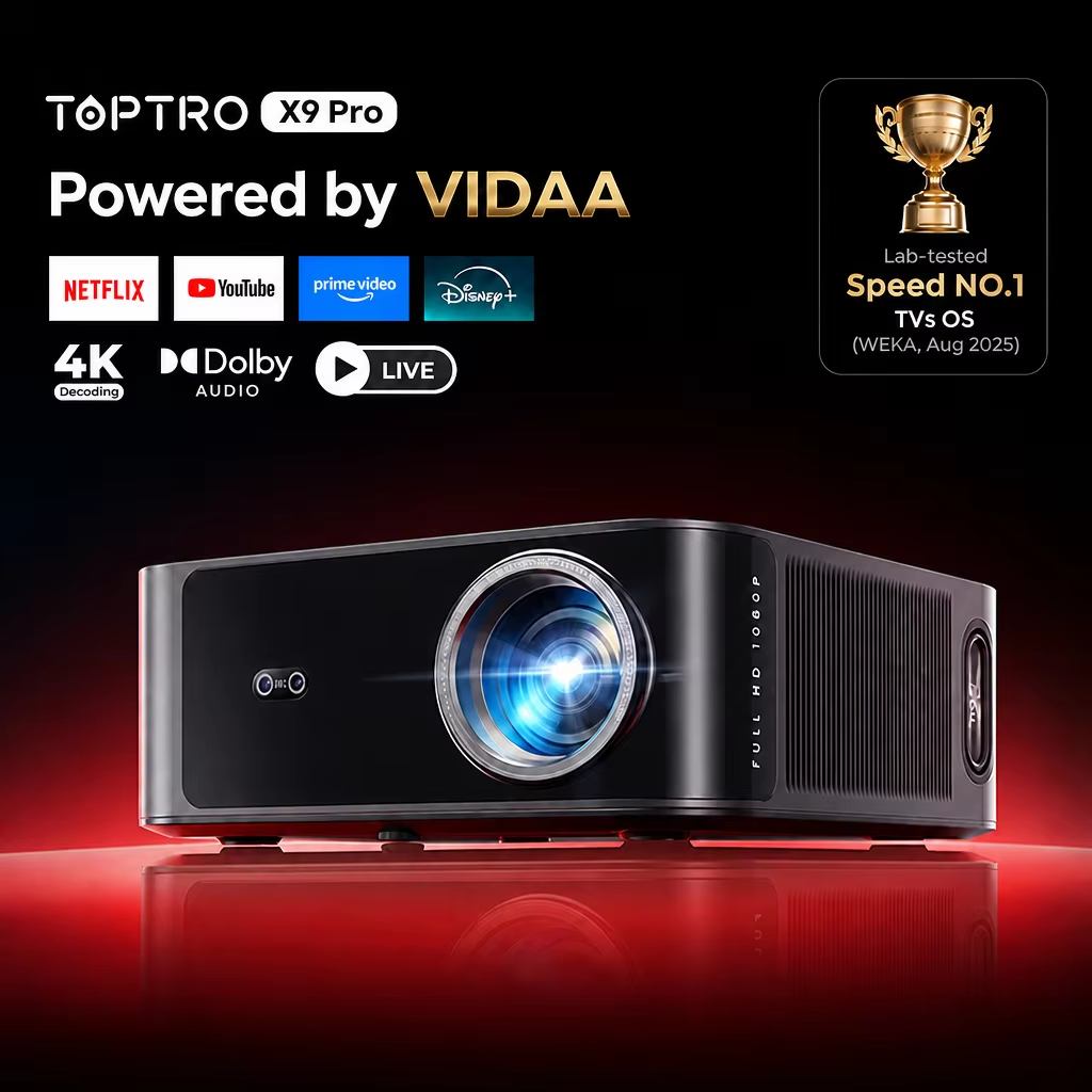 Toptro Projector True 920ANSI  - Netflix Home Cinema recension och pris