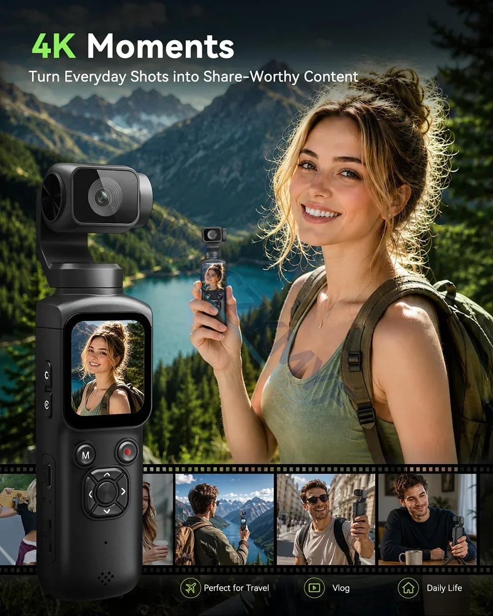 330° Face Track 4K Portable Ac - Home Cinema Youtube recension och pris