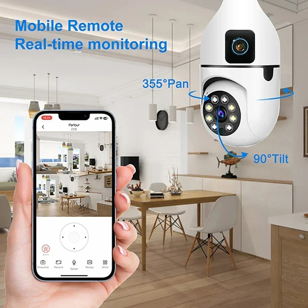 E27 Bulb Surveillance Security - Home Cinema Screen recension och pris