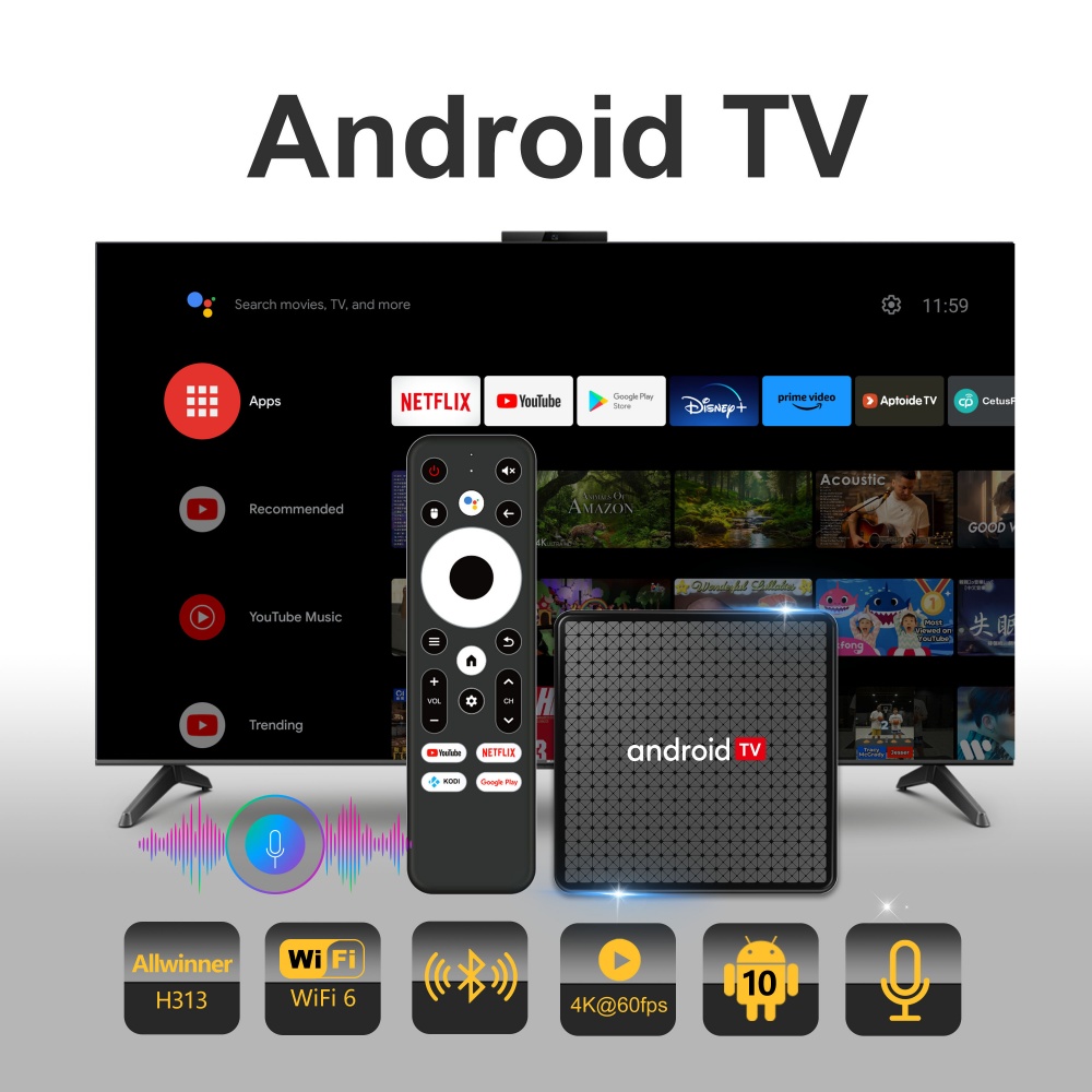 Wudung X5 TV Box AndroidTV All - Home Cinema Player recension och pris