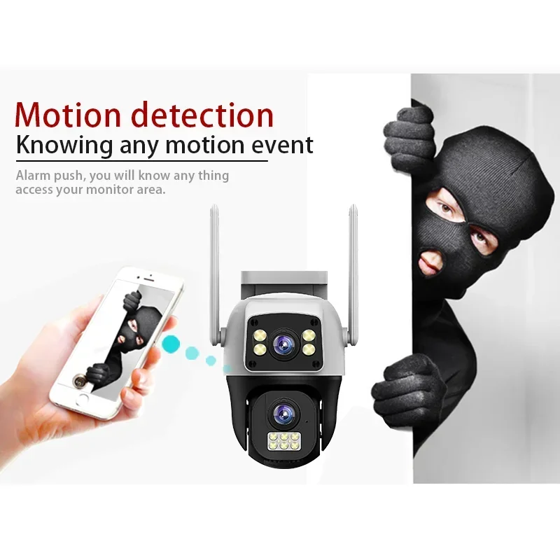 8MP 4K WIFI IP Camera PTZ Outd - Home Cinema Screen recension och pris