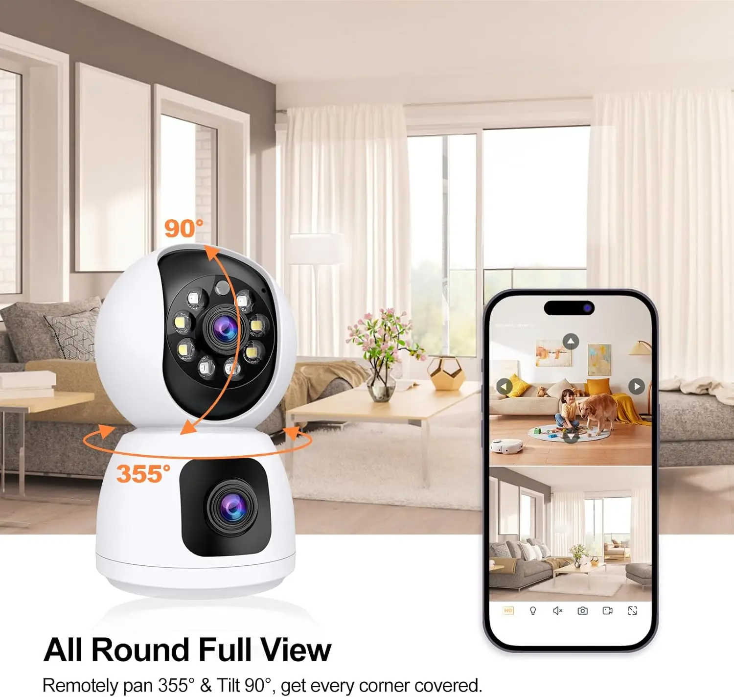 Tuya  4K 8MP HD WiFi Camera In - Home Cinema Screen recension och pris