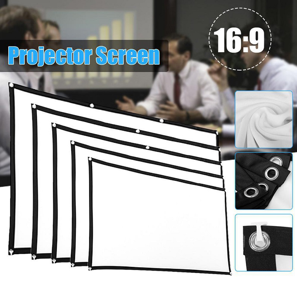 Portable 16:9 Simple Projector - Home Cinema Screen recension och pris