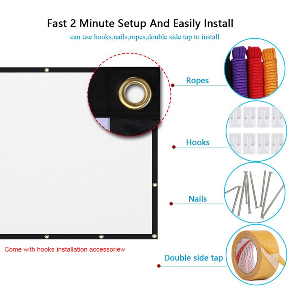 Portable Projector Screen Simp - Home Cinema Screen recension och pris