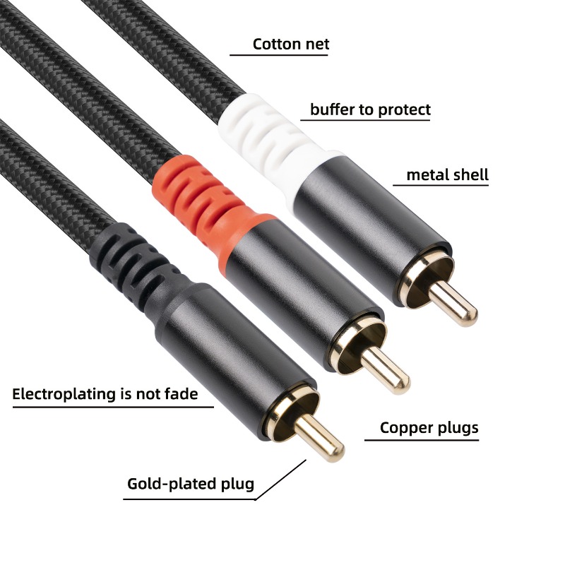 1/2/3M 1 RCA Male To 2 RCA Mal - Home Cinema Idea recension och pris