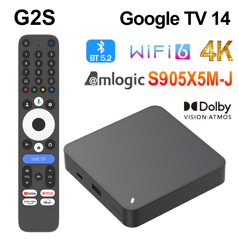 G2S GTV TV BOX GoogleTV 14 Aml - Netflix Home Cinema recension och pris
