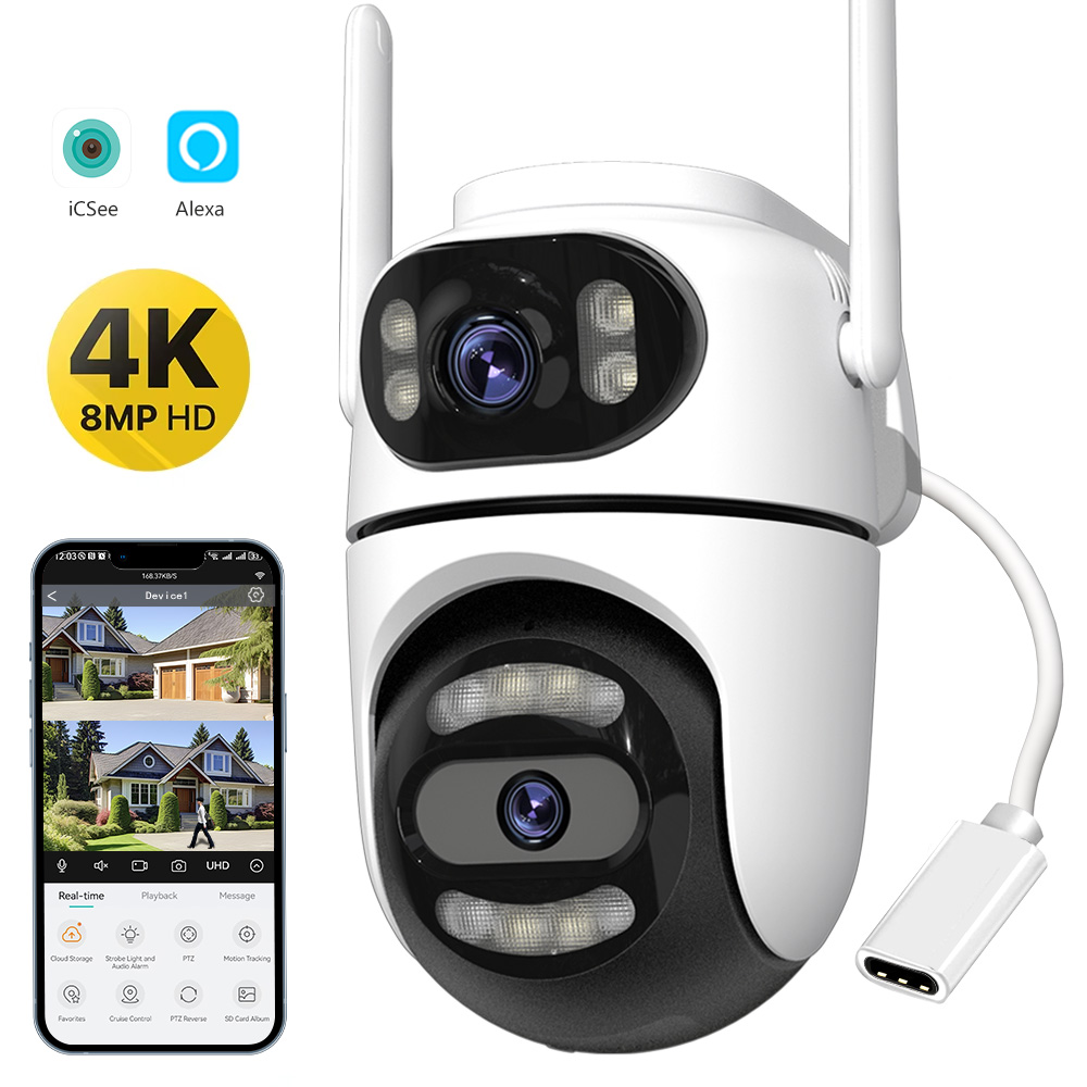8MP 4K HD Wifi PTZ Camera ICse - Home Cinema Screen recension och pris