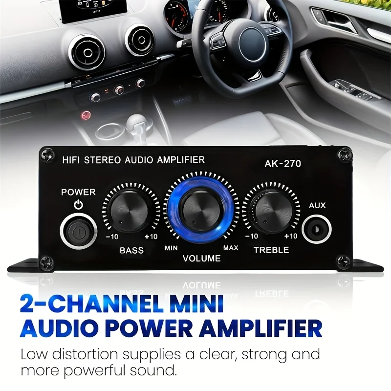 AK-270 400W Mini Power Amplifi - Home Cinema Idea recension och pris