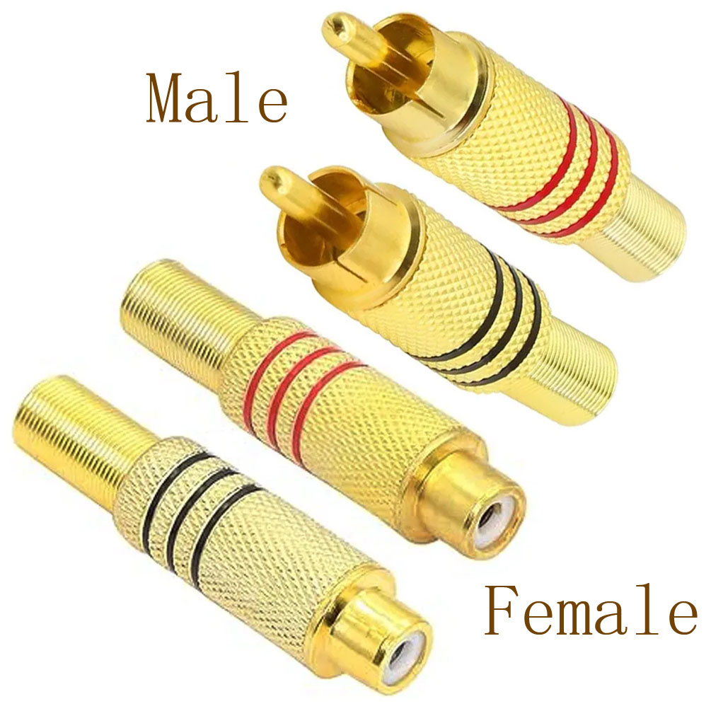 4PCS RCA Plug Gold Plated Sold - Home Cinema Idea recension och pris