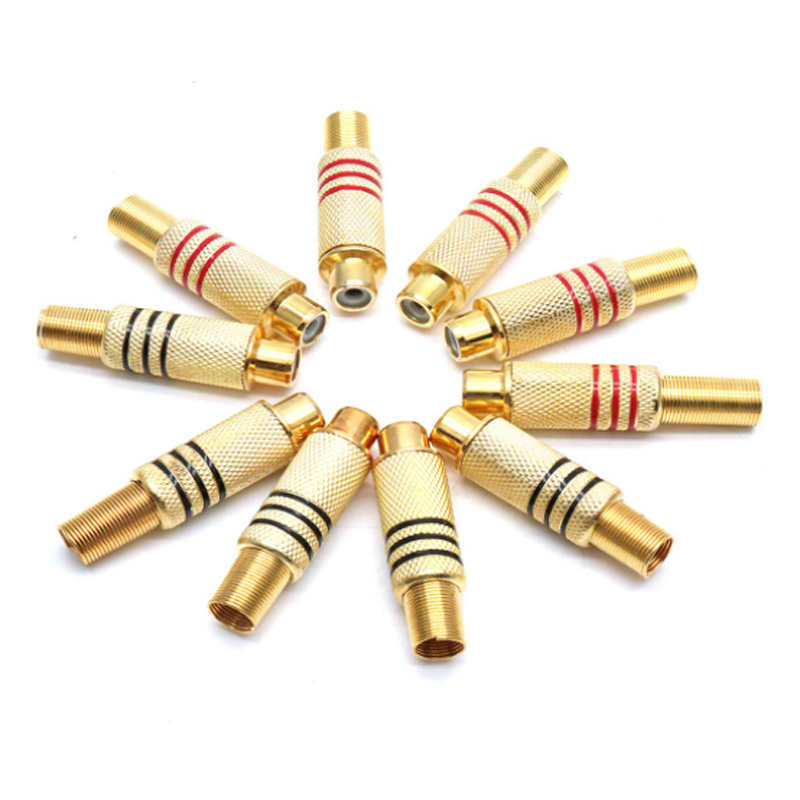 4PCS RCA Plug Gold Plated Sold - Home Cinema Idea recension och pris